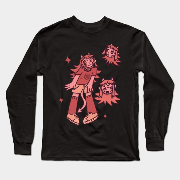 Demon Gal Long Sleeve T-Shirt by ReDeadTamer